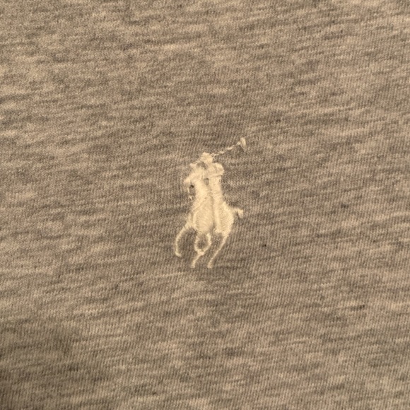 gray short sleeve ralph lauren top - Picture 1 of 4